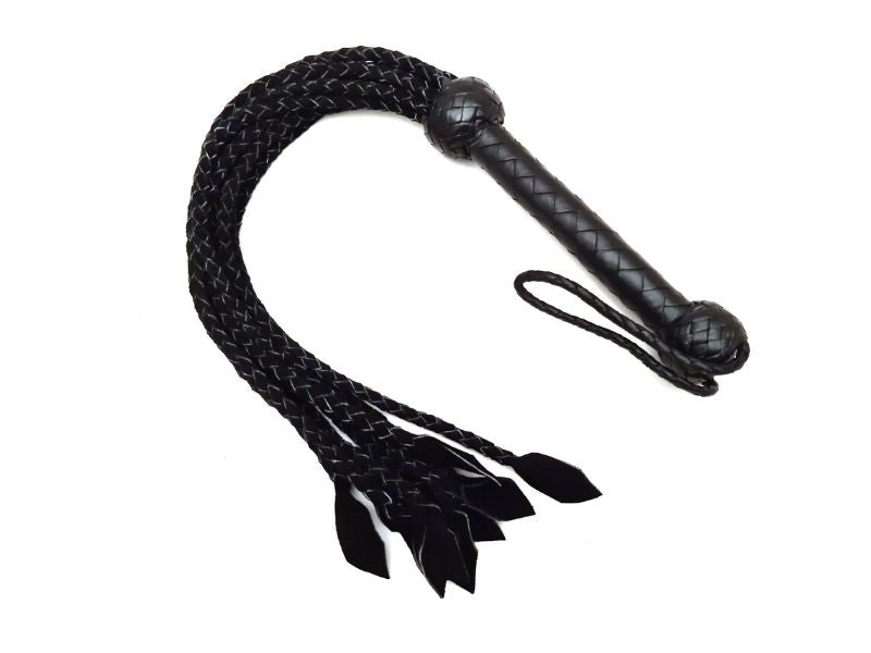 Premium Leather Flogger – Durable, Handmade BDSM Whip for Sensual Play