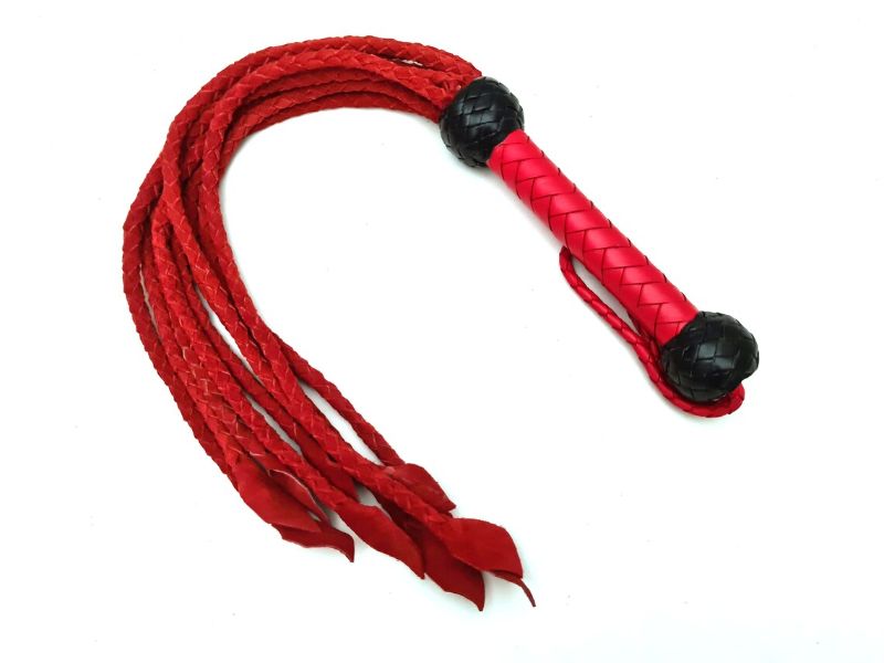 Premium Leather Flogger – Durable, Handmade BDSM Whip for Sensual Play