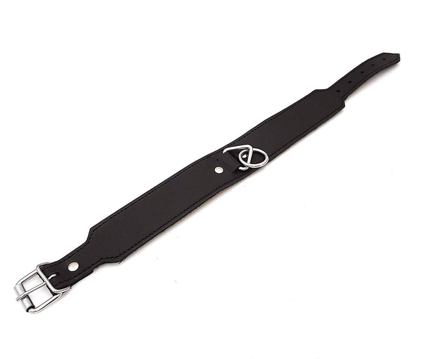 Quality Strong Leather 0-Ring Neck Collar/Slave Collar/ Restraint/Neck Restraint/BDSM Gear/Bondage Collar