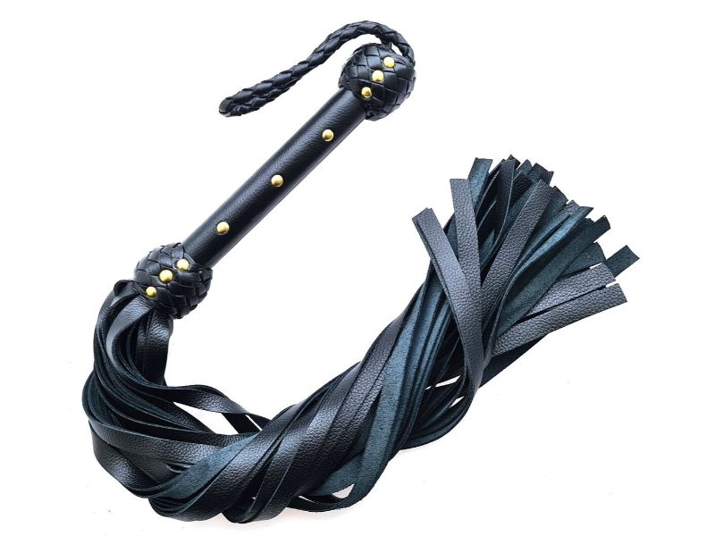 Premium Leather Flogger – Durable, Handmade BDSM Whip for Sensual Play