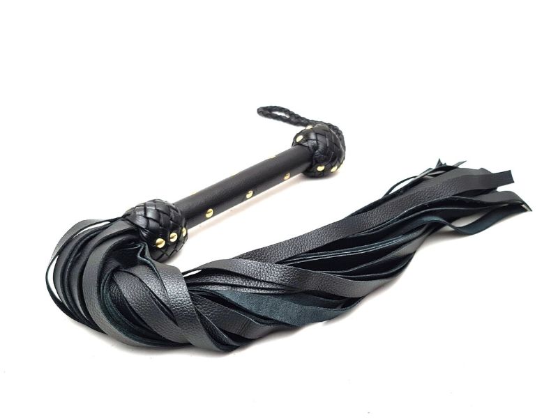 Premium Leather Flogger – Durable, Handmade BDSM Whip for Sensual Play