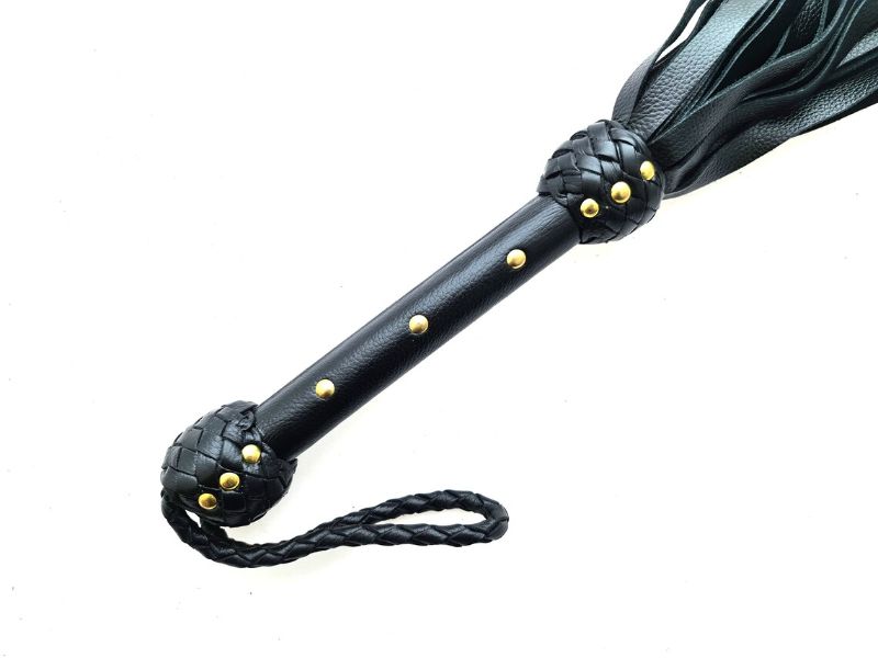 Premium Leather Flogger – Durable, Handmade BDSM Whip for Sensual Play