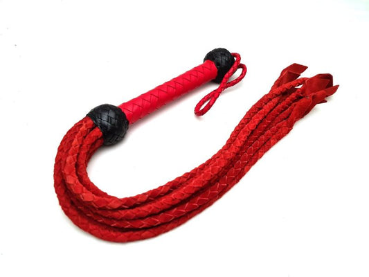 Premium Leather Flogger – Durable, Handmade BDSM Whip for Sensual Play