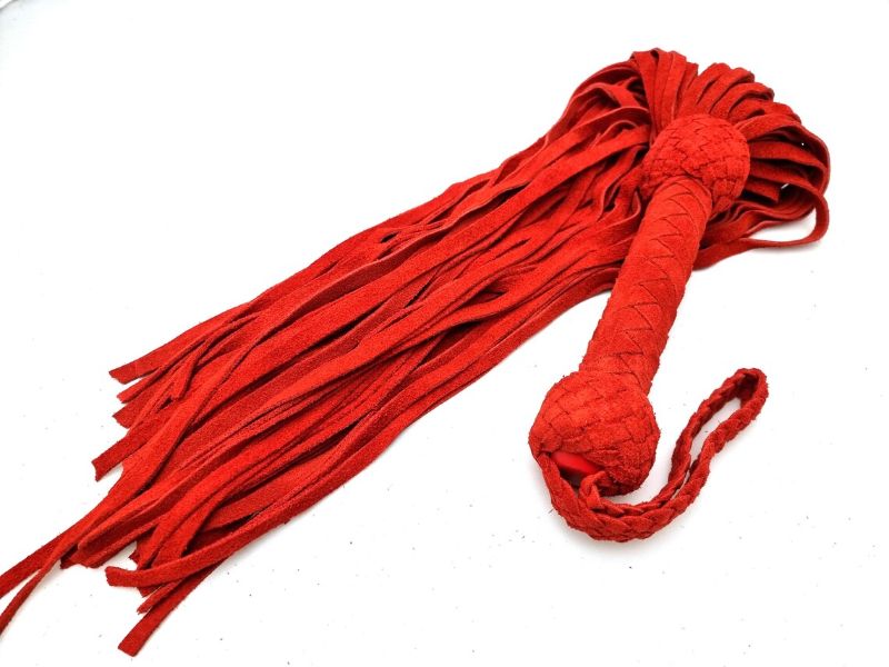 Premium Leather Flogger – Durable, Handmade BDSM Whip for Sensual Play