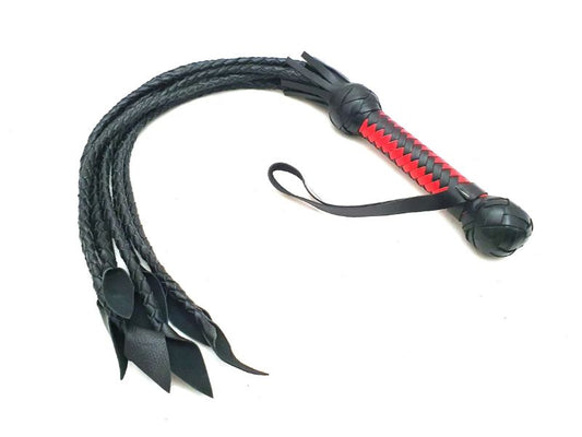 Premium Leather Flogger – Durable, Handmade BDSM Whip for Sensual Play
