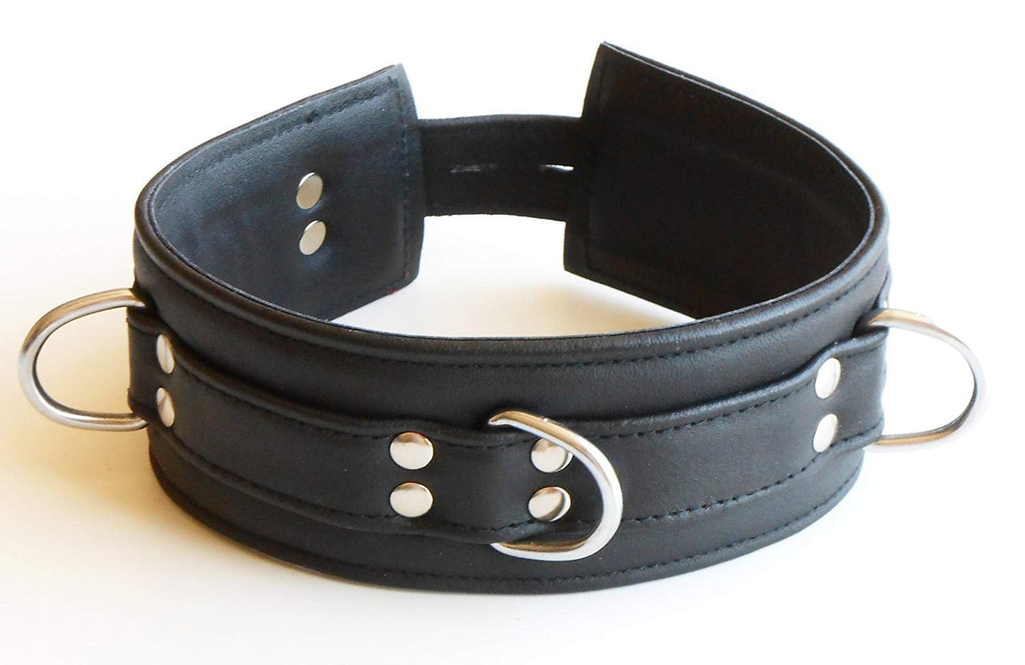 Leather Cuff Set Collar Leather Choker Collar Fur Collar Restraint Collar