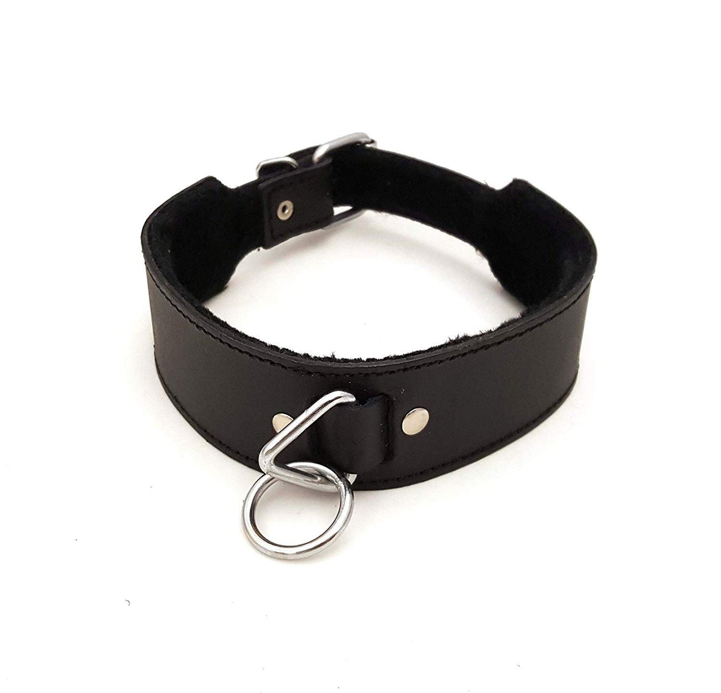 Quality Strong Leather 0-Ring Neck Collar/Slave Collar/ Restraint/Neck Restraint/BDSM Gear/Bondage Collar
