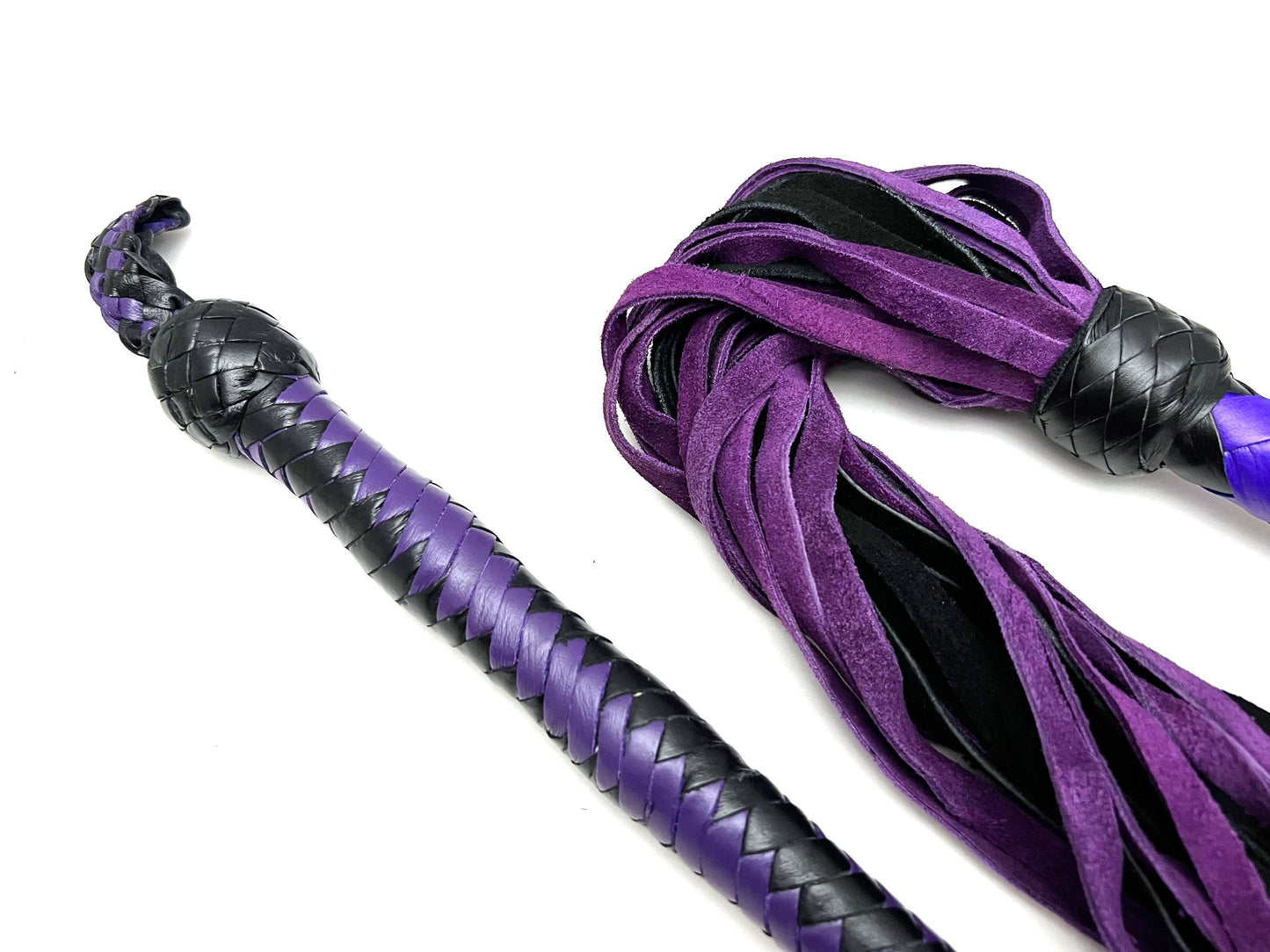 Flogger Leather Paddle Leather Whip Set